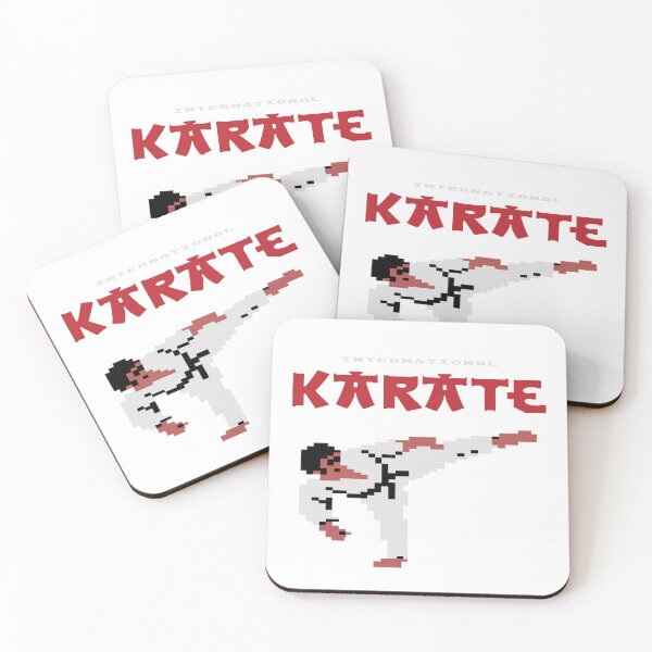Artikelvorschau, Internationales Karate – weißer Mann und Logo entworfen und verkauft von AlienAardvark.