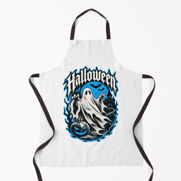 Item preview, Blue Ghost Illustration Artwork with Spooky Vibes designed and sold by nilakastrati04.