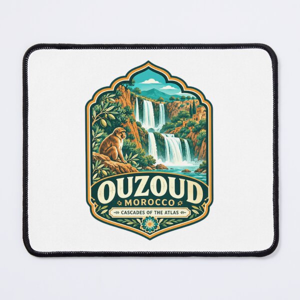 Item preview, Ouzoud Morocco Cascades Of The Atlas Travel Destination Monkey Waterfall designed and sold by Star3NowForMe.