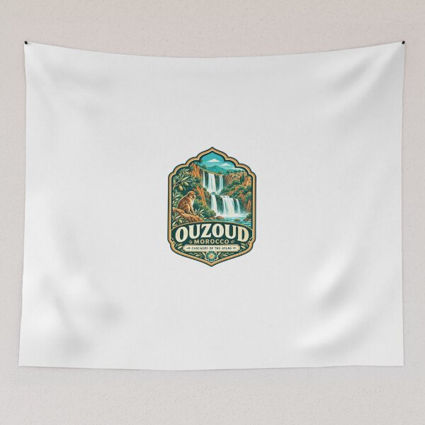 Item preview, Ouzoud Morocco Cascades Of The Atlas Travel Destination Monkey Waterfall designed and sold by Star3NowForMe.