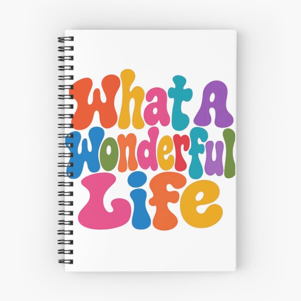 Item preview, What A Wonderful Life Positive Message Optimistic Quote designed and sold by JonesFlora2025.