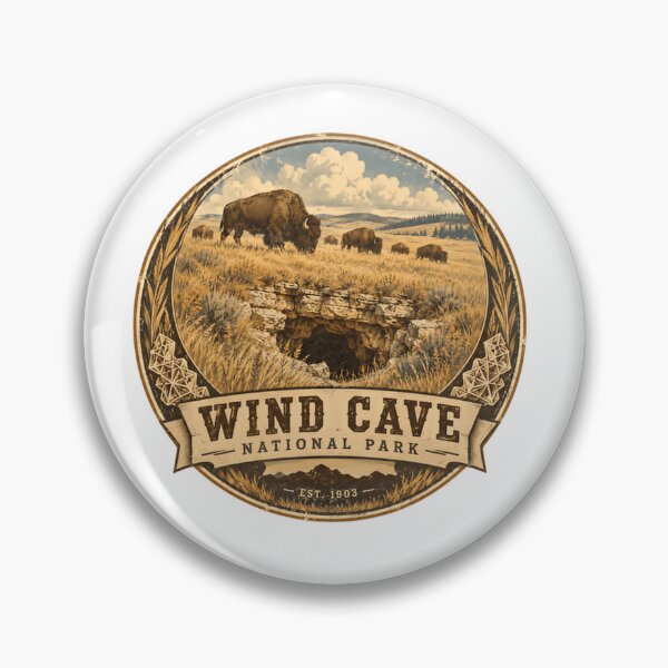 Item preview, Wind Cave National Park Est 1903 South Dakota Bison Wildlife Nature Explorer designed and sold by Simsimah26Parks.