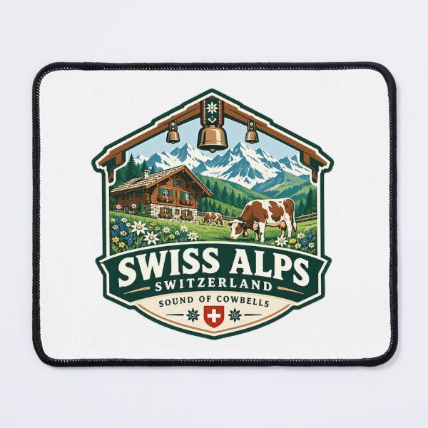 Item preview, Swiss Alps Switzerland Sound Of Cowbells Alpine Mountain Travel Souvenir designed and sold by Star3NowForMe.