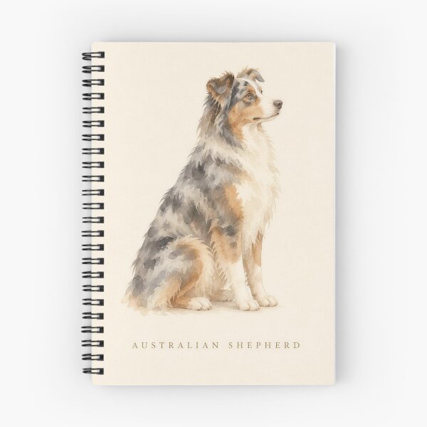 Item preview, Australian Shepherd Watercolor Portrait | Minimalist Dog Breed Wall Art | Pet Lover Gift designed and sold by FixationStudio.