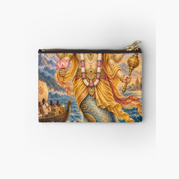 Item preview, Matsya Avatar of Lord Vishnu - Sacred Fish Incarnation Art designed and sold by Homyar.