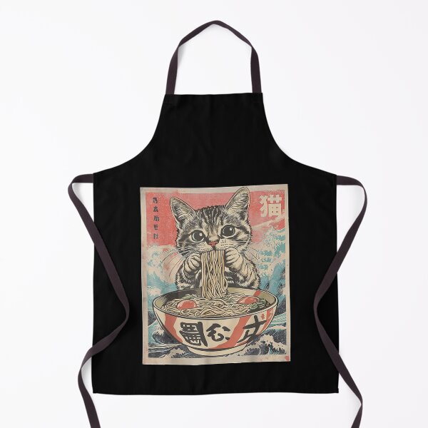 Item preview, Cat Eating Ramen Noodles Kawaii Anime Manga Japanese Food  designed and sold by MassonCalepon.