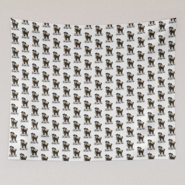 Item preview, Shaggy Scruffy Doodle Dog Illustration Design designed and sold by Piiouf.