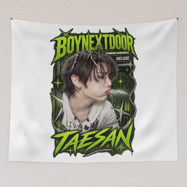Item preview, Bold Neon Typography Contrast Taesan Home Deluxe Visual designed and sold by Valeree Store.