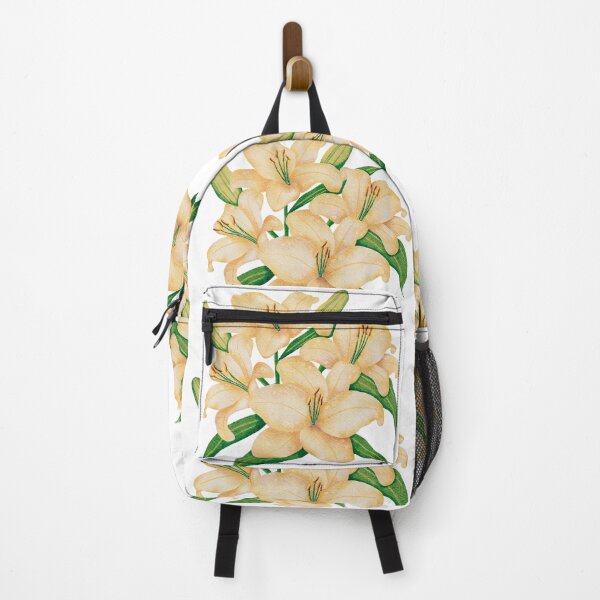 Item preview, Yellow Watercolor Lilies – Botanical Floral Bouquet Illustration designed and sold by SeyramGraphix.