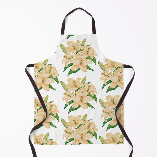 Item preview, Yellow Watercolor Lilies – Botanical Floral Bouquet Illustration designed and sold by SeyramGraphix.