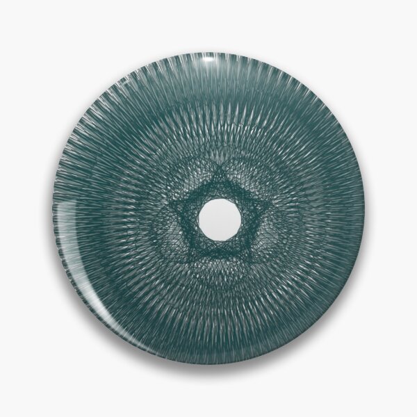 Item preview, Intricate Teal Geometric Spirograph Pattern  designed and sold by RAJASWARSTORE.