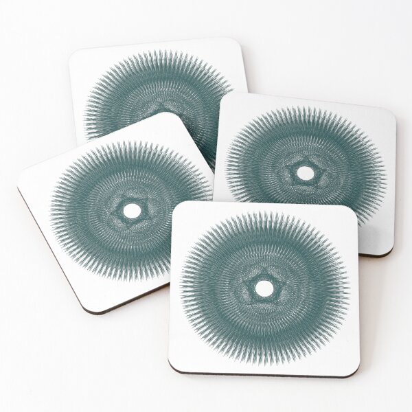 Item preview, Intricate Teal Geometric Spirograph Pattern  designed and sold by RAJASWARSTORE.