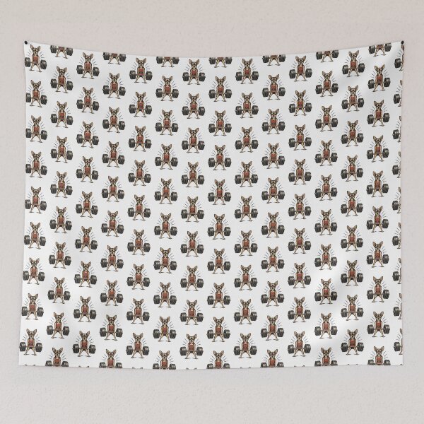 Item preview, Cute Chihuahua Lifting Weights Fitness Design for Dog Lovers designed and sold by Piiouf.