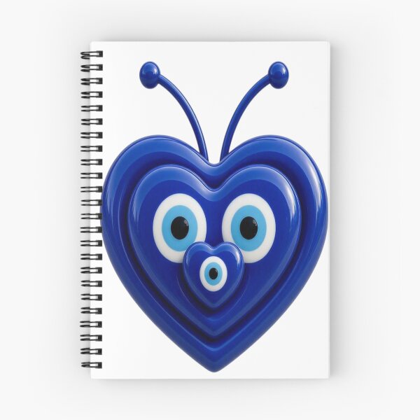 Item preview, Cute Evil Eye Heart Mascot Protection Symbol Art designed and sold by Breezes-of-Ida.