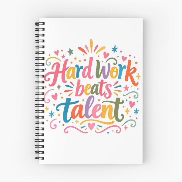 Item preview, Hard Work Beats Talent Motivation Success Mindset Inspiration designed and sold by SkeletonsDanger.