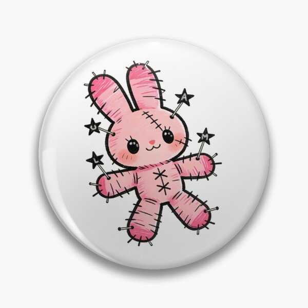 Item preview, Pink Voodoo Doll Bunny inspired by 5sos designed and sold by charmednchaotic.
