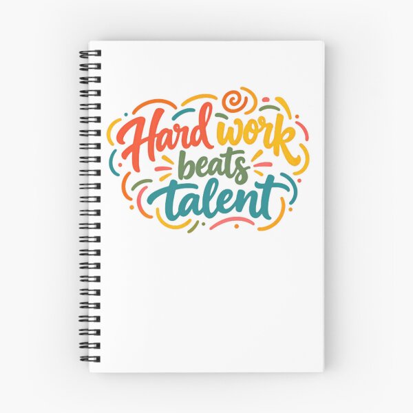 Item preview, Hard Work Beats Talent Motivational Quote Inspirational Success Mindset designed and sold by SkeletonsDanger.