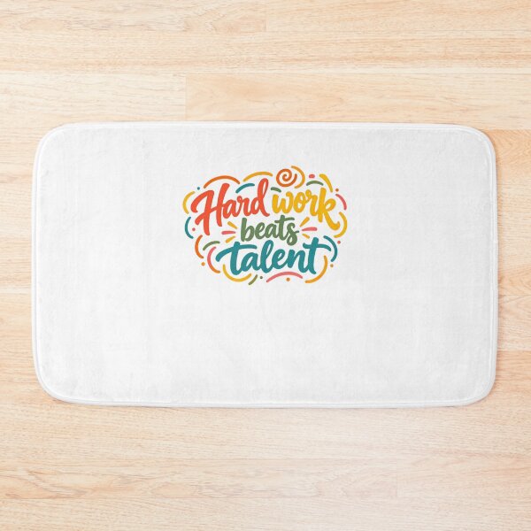 Item preview, Hard Work Beats Talent Motivational Quote Inspirational Success Mindset designed and sold by SkeletonsDanger.