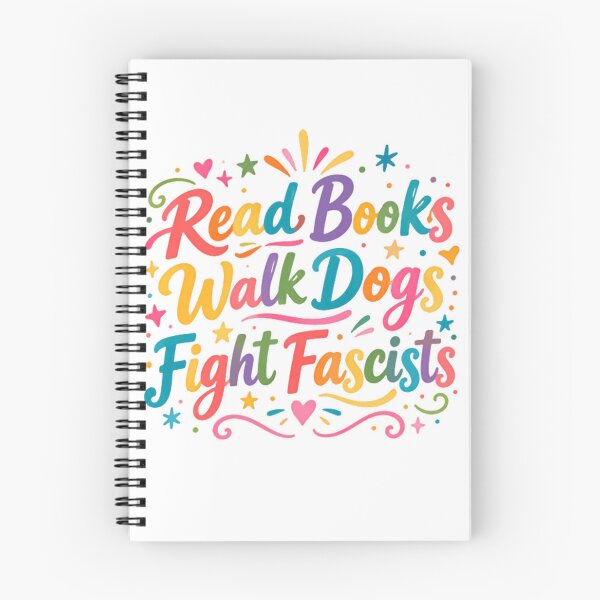 Item preview, Read Books Walk Dogs Fight Fascists Progressive Activist Human Rights designed and sold by SkeletonsDanger.
