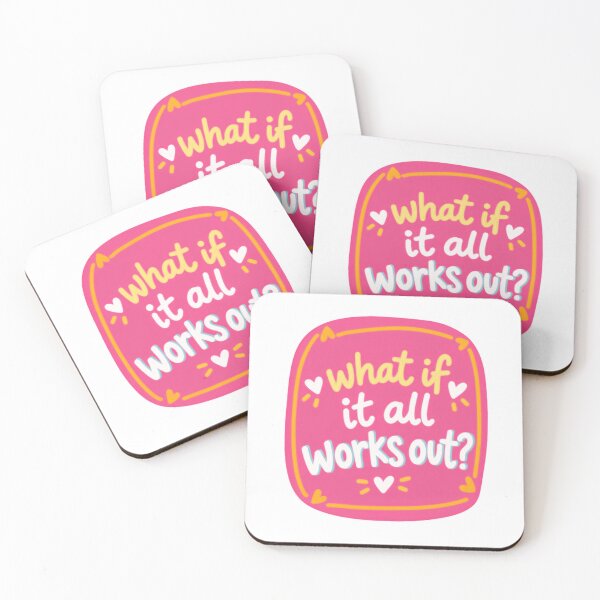 Item preview, What If It All Works Out? Positive Thinking Inspiration Motivation Optimism Encouragement designed and sold by SkeletonsDanger.
