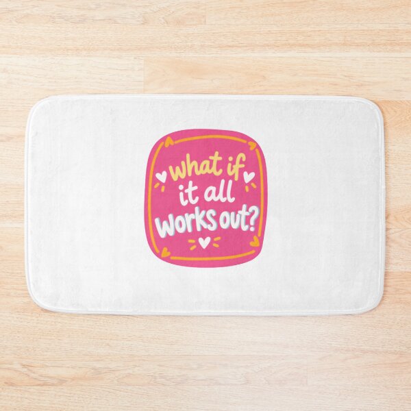 Item preview, What If It All Works Out? Positive Thinking Inspiration Motivation Optimism Encouragement designed and sold by SkeletonsDanger.