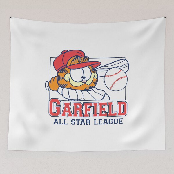 Item preview, Garfield All Star League Baseball Retro Cartoon Character designed and sold by Fridareenholt.