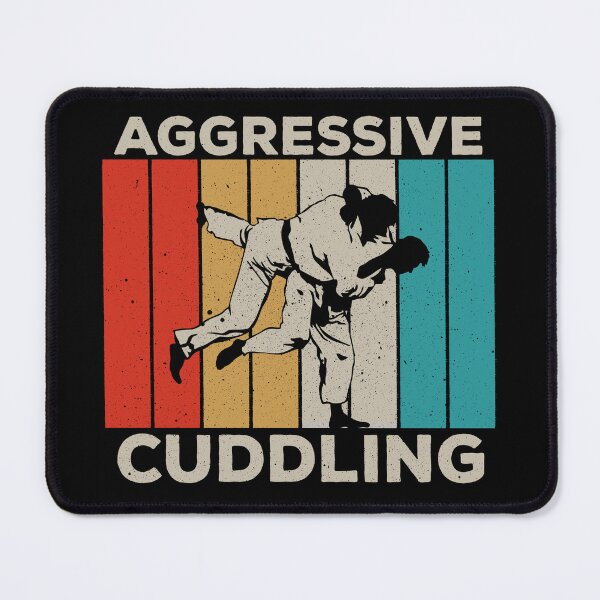 Item preview, Aggressive Cuddling - Funny Brazilian Jiu Jitsu Retro Gift designed and sold by marthavelony.