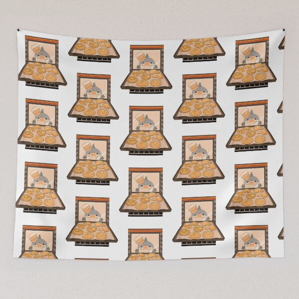 Item preview, Cute Land Shark Baking Cookies designed and sold by amirusgfsfgt.