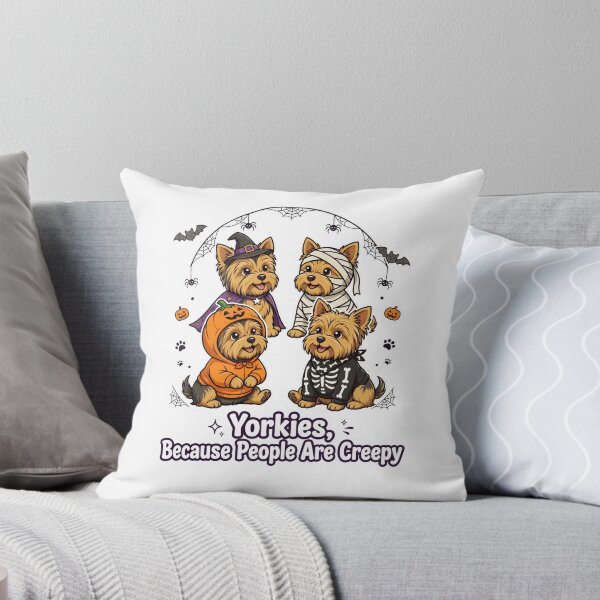 Item preview, Yorkies Halloween Costumes Funny Dog Lover Art designed and sold by OlyvieArt.