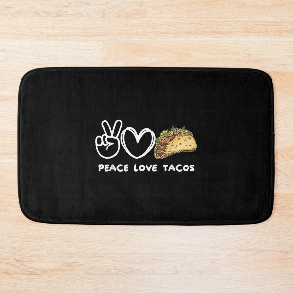 Aperçu de l'œuvre Paix, amour Tacos Retro Tacos Lover créée et vendue par MassonCalepon.
