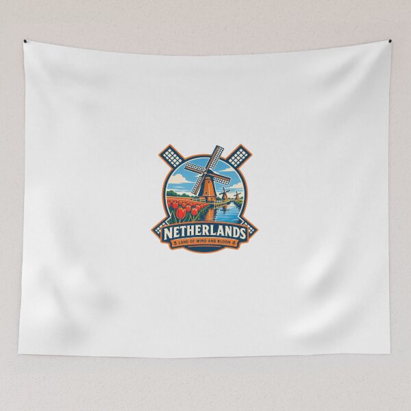 Item preview, Netherlands Land Of Wind And Bloom Holland Travel Souvenir designed and sold by Star3NowForMe.