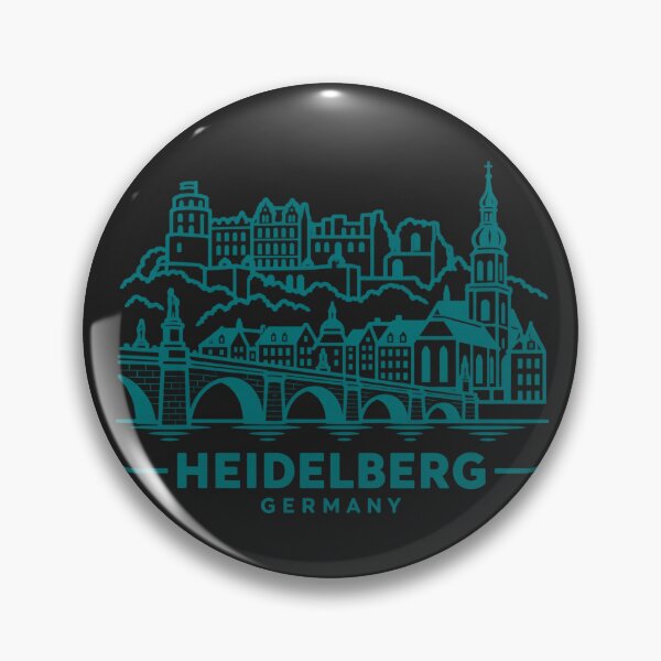 Item preview, Heidelberg Germany Line Art Skyline Poster designed and sold by CMYKStudio.