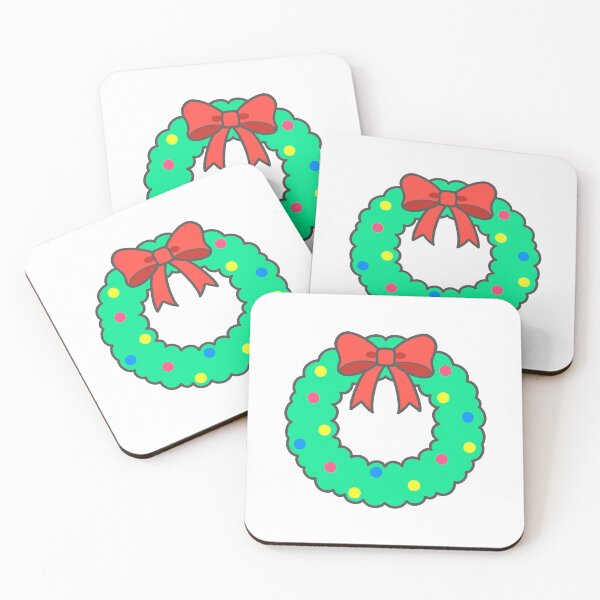 Item preview, Cute Christmas Wreath with Bow and Holly designed and sold by nuchz.