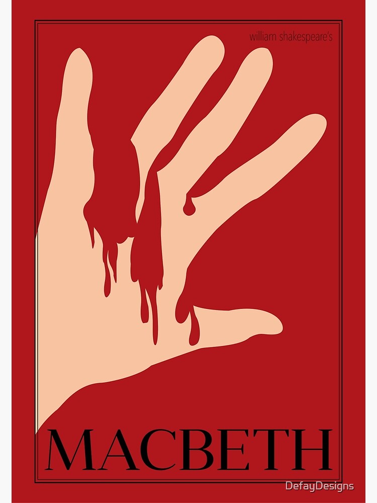 Macbeth Poster Canvas Print By Defaydesigns Redbubble 4028