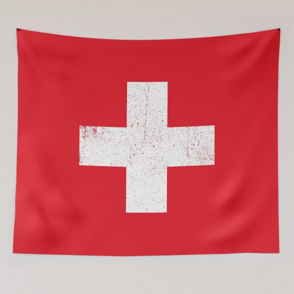 Item preview, Swiss Vintage Cross - Flag of Switzerland designed and sold by marthavelony.
