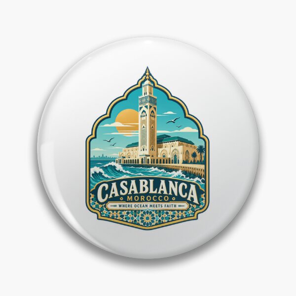 Item preview, Casablanca Morocco Where Ocean Meets Faith Travel Souvenir Destination For Tourists designed and sold by Star3NowForMe.