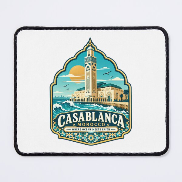 Item preview, Casablanca Morocco Where Ocean Meets Faith Travel Souvenir Destination For Tourists designed and sold by Star3NowForMe.