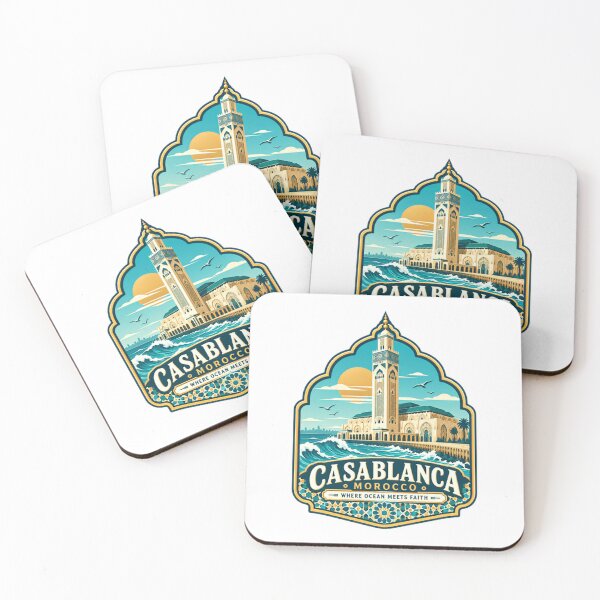 Item preview, Casablanca Morocco Where Ocean Meets Faith Travel Souvenir Destination For Tourists designed and sold by Star3NowForMe.