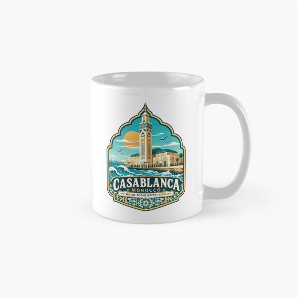 Item preview, Casablanca Morocco Where Ocean Meets Faith Travel Souvenir Destination For Tourists designed and sold by Star3NowForMe.