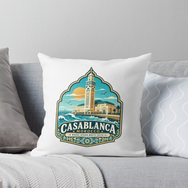 Item preview, Casablanca Morocco Where Ocean Meets Faith Travel Souvenir Destination For Tourists designed and sold by Star3NowForMe.