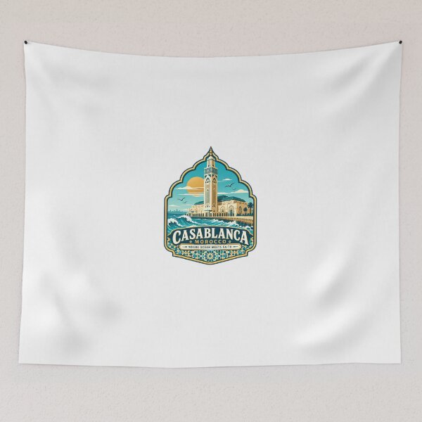 Item preview, Casablanca Morocco Where Ocean Meets Faith Travel Souvenir Destination For Tourists designed and sold by Star3NowForMe.