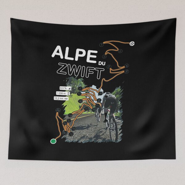 Item preview, Alpe Du Zwift Cycling Route Climb  designed and sold by Fridareenholt.