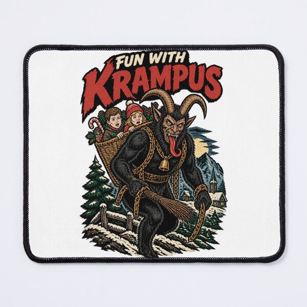 Item preview, Fun with Krampus Holiday Mischief Illustration for Winter Season designed and sold by ArthurBlake.