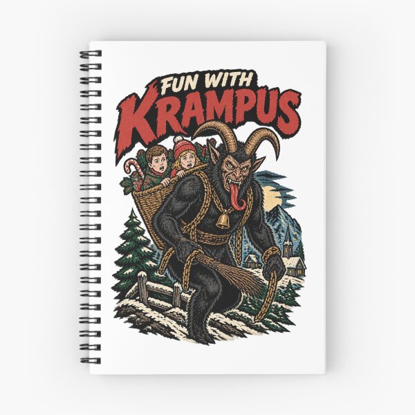 Item preview, Fun with Krampus Holiday Mischief Illustration for Winter Season designed and sold by ArthurBlake.