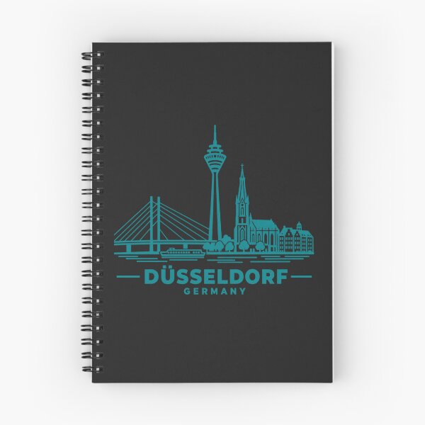 Item preview, Dusseldorf Germany Line Art Skyline Poster designed and sold by CMYKStudio.