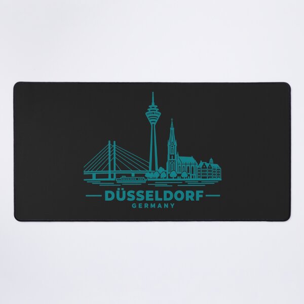 Item preview, Dusseldorf Germany Line Art Skyline Poster designed and sold by CMYKStudio.