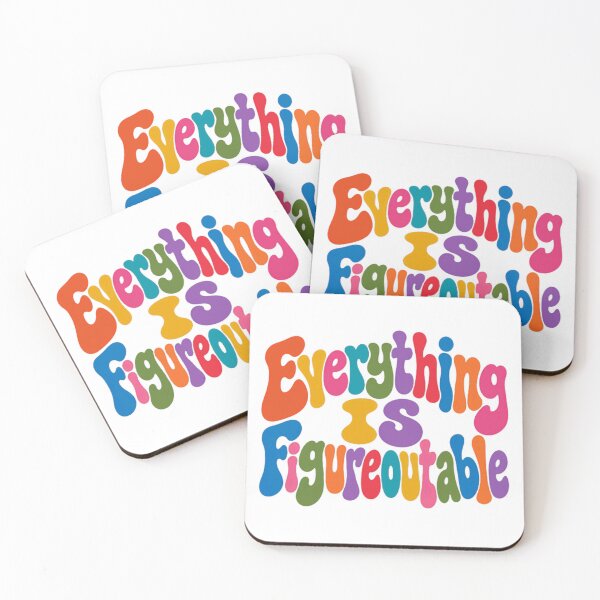 Item preview, Everything Is Figureoutable Positive Affirmation Motivational Quote designed and sold by HumansStuck12.