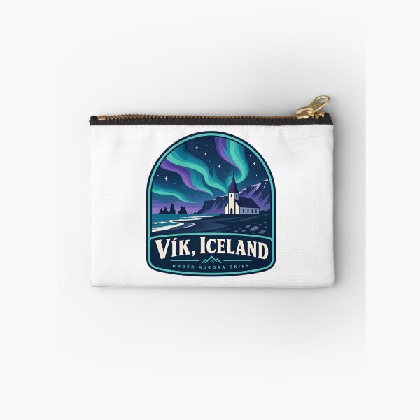Item preview, Vík, Iceland Under Aurora Skies Travel Souvenir Northern Lights Destination designed and sold by Star3NowForMe.