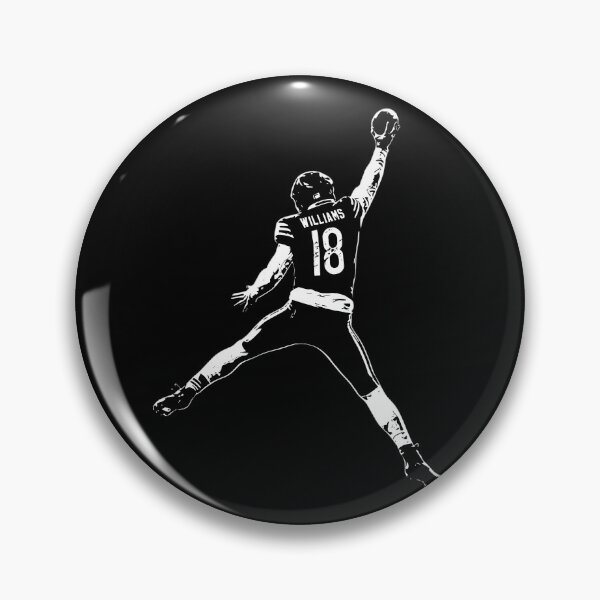 Artikelvorschau, Caleb Williams Jumpman entworfen und verkauft von Sophie Thomas.