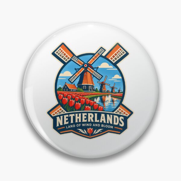 Item preview, Netherlands Land Of Wind And Bloom Dutch Travel Souvenir Explorer designed and sold by Star3NowForMe.